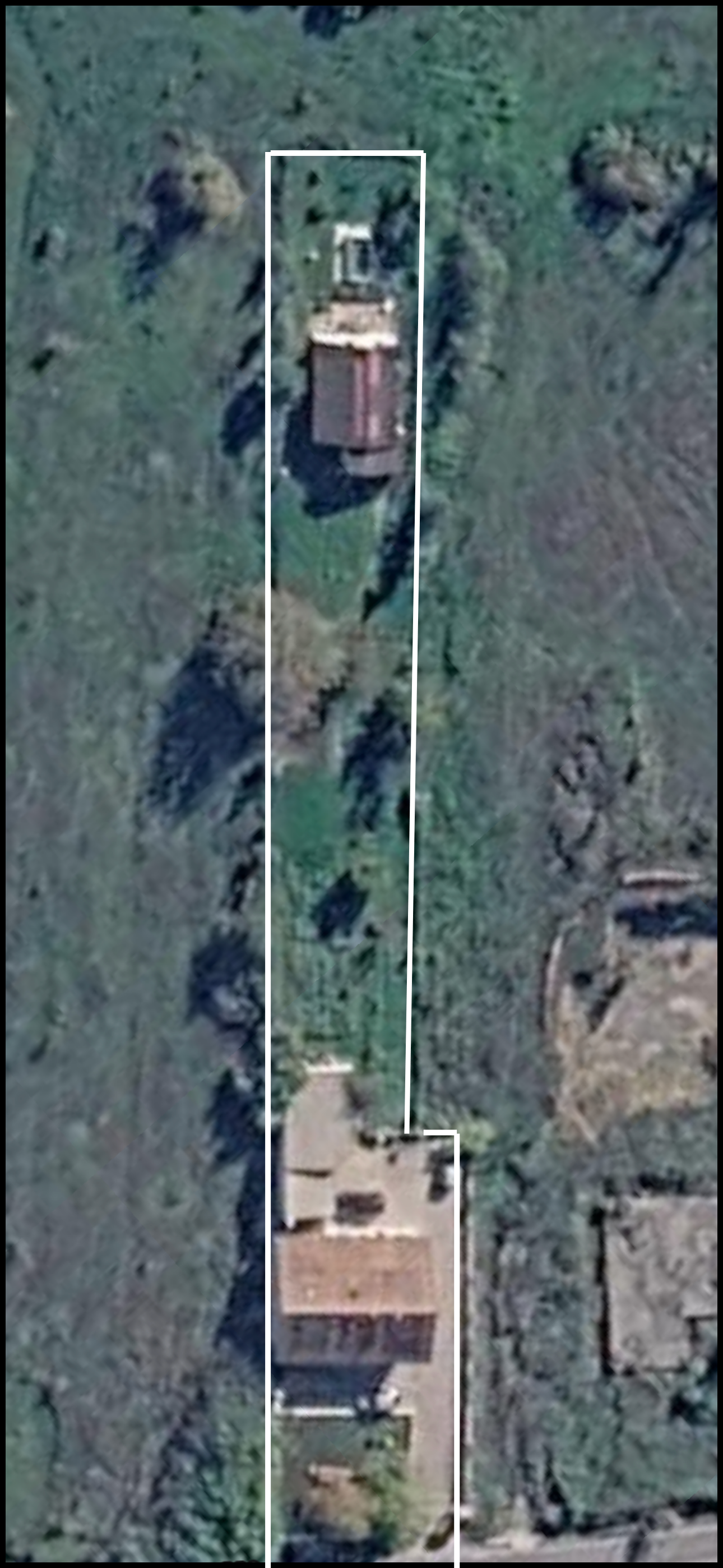 Aerial view of The 1800 Project property